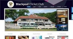 Desktop Screenshot of blackpoolcricket.co.uk